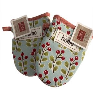 Lisa Audit Art 2PC Set Mini Oven Grabber Mitts